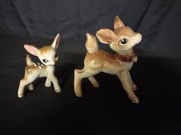Vintage Lot Of 2 Made In Japan Bambi Deer Figures | eBay