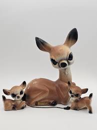 1960s Doe & 2 Fawns - Etsy