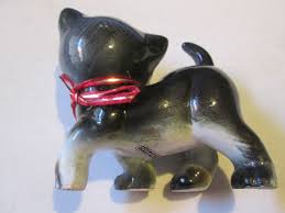 Vintage Porcelain Cat Figurine With Rhinestone Eyes 4” Tall MADE IN JAPAN | eBay