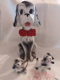 Vintage Bow Tie Dog Chained Family - Etsy
