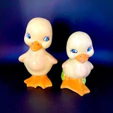 Vintage Darling Mama and 3 Baby Ducks Figure Hard Plastic - Etsy