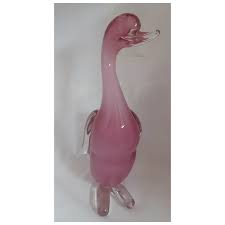 Huge FORMIA Alabastro Duck Sculpture-Murano-MCM.. For Sale at Ruby Lane