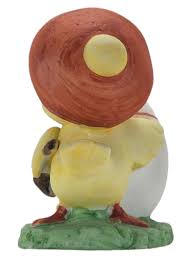 Vintage Lefton Duck Figurine 3" Easter Egg Chick Hand ...