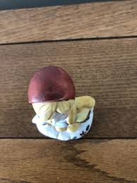 VINTAGE BOY HOLDING BASKET FIGURINE GOOSE BIRD PORCELAIN | eBay