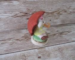 Vintage Lefton Mouse , Mice Sitting Under Red Umbrella ...