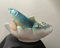 Vintage Best Son's “please Eat Me” Figural Fish Caviar Bowl - Etsy