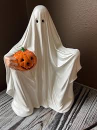 Vintage 1972 Byron Molds Halloween Decor Ceramic Ghost & Jack-o-lantern Pumpkin - Etsy