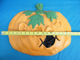 Vintage Halloween 3-D Pumpkin 18" X 15" Door Wall Hanging | eBay
