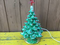 Lighted Christmas Tree, Ceramic, Table Top, Vintage, Xmas, Small Tree, Hand Made, Electric - Etsy