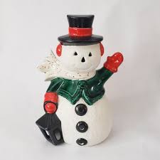 Vintage Snowman Christmas Collectible Retro Decor - Etsy