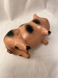 Alcancía vintage con forma de cerdito, alcancía de cerámica rosa - Etsy México