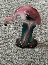 Vintage 5 1/4” Mid Century Ceramic Pink Flamingo | eBay