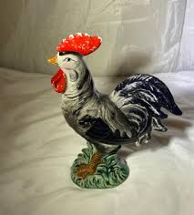 Vintage Black Rooster - Etsy