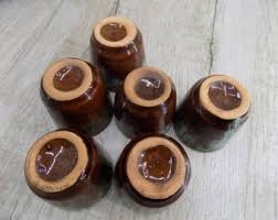 Vintage Drinking Set Lamb Clay Ukrainian Folk Mini Liquor ...