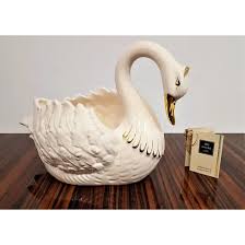 Luxurious ceramic swan