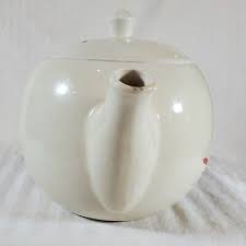 Vtg Porcelier Vitreous Hand Decorated Black Orange Cattails Teapot Tea Pot HEAVY | eBay