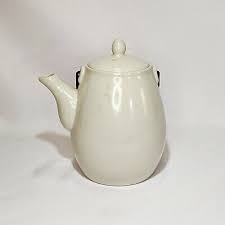 Vintage Ceramic Teapot Cast Iron Handle Vietnam | eBay
