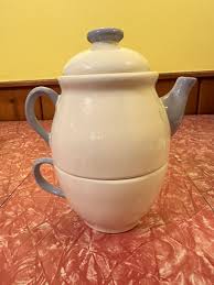 Vintage Teapot Tea for One 3 piece Cup and Pot Set. Hand Made 1998. #'d of 100. | eBay