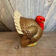 Vintage Ceramic Turkey Glazed Ceramic Turkey Thanksgiving ...
