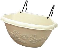 Amazon.co.jp: Iris Ohyama 330 Floor Wall Planter, Warm Beige ...