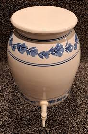 Large Stoneware Drink Dispenser - Vintage 3 Gallon Ceramic ...