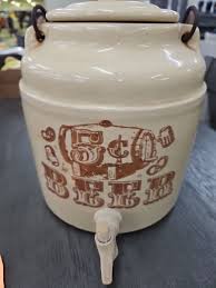 Vintage One Gallon Stoneware Ceramic Crock Beer Cooler ...