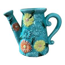 Mid Century Made in Japan Daisy Pitcher | Chairish