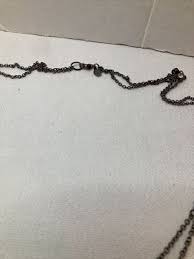 Double Chain Signed Express Long Faux Diamond Accent ...