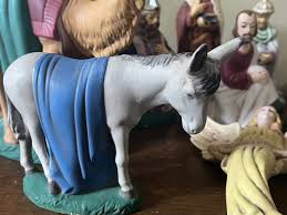 Vintage Large Holland Mold Hand Painted 15 Piece Nativity ...