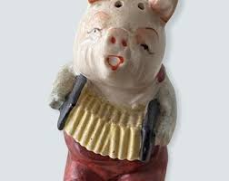 Vintage Ceramic Pig Salt Shaker - Japan - Etsy