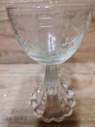 Anchor Hocking Bubble Glass 2 Itched Flowers Cordial | eBay