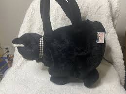 RARE Vintage Mango Teddy Bear Co Black Cat The Original Bag Purse | eBay
