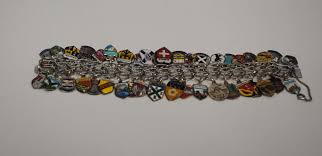 Vintage Sterling Silver Charms Bracelet Euro-trip 7 1/2 " | eBay