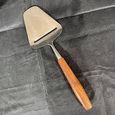 Vintage BOSKA Cheese Slicer / Server w/Wooden Handle, Holland, 8.75" Length | eBay