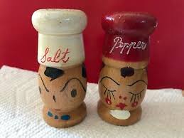 Wooden Salt And Pepper Wood Shakers Chef Cook 2.5 Inches ...