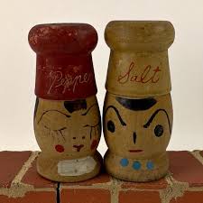 Vintage 1950's Era Salty & Peppy Salt and Pepper Shaker Set ...