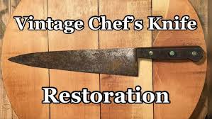 Vintage Chef's Knife Restoration - YouTube
