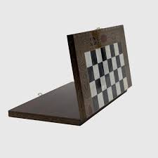 Chess Board & Handmade Small Luxury Folding Wooden Black Chess Board – AsyaWoodArt