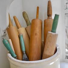 Beautiful Vintage Wooden Rolling Pin, One Piece Rolling Pin ...
