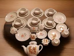 Vtg Chilton Toys Hollie Hobbie China Tea Set W/ Floral ...