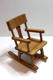 Vintage Strombecker Doll House Wood Rocking Chair | eBay