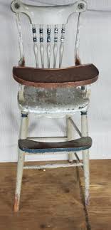 ANTIQUE VICTORIAN CHILD'S ALL WOOD ORIGINAL OLD PAINT HIGH CHAIR WITH SWING TRAY | eBay