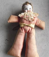 Antique China Head Cloth Body Girl Character Doll 8 1/2" Tall ...