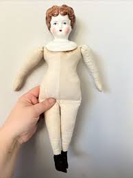 Vintage 14” Porcelain Head Chinese Doll | eBay