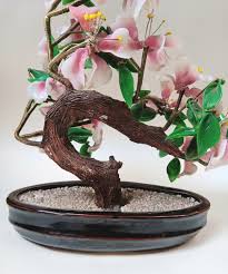 Antique Bonsai Japanese Glass Cherry Blossom Tree - Etsy