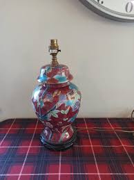 Vintage Chinese Ginger Jar Table Lamp. Hand Painted. Fully ...