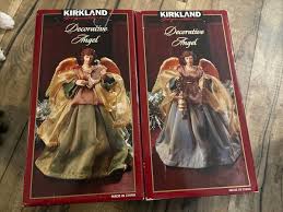 Kirkland Set Of 2 Decorative Christmas Holiday Angels Figurines Decor Ex++ | eBay