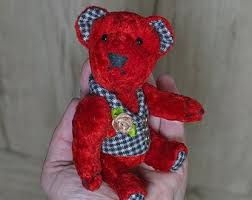 Miniature Teddy Bears Mascot, Decorated With 3D Embroidery - Etsy