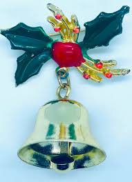 Holly and Bells Pin - Etsy