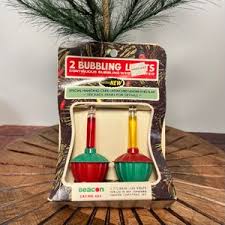 Vintage Beacon Bubbling C7 Christmas Lights, Bubble Replacement Bulbs, Box of 2 Vintage Bubbling Lights - Etsy
